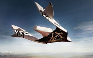 SpaceShipTwo на бреющем полете (space.com)