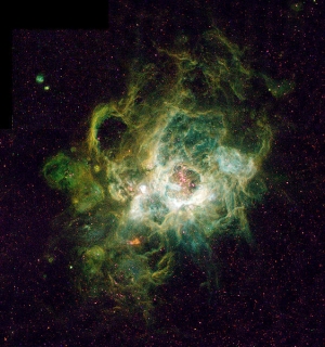 Туманность с активным звездообразованием в Галактике треугольника (wikipedia.org)
