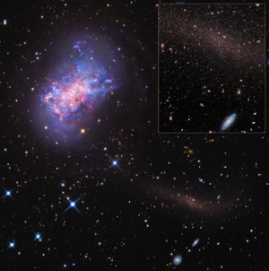 Поток звезд к карликовой галактике NGC 4449 (ucsc.edu)