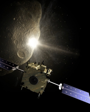 Удар болванокй по астероиду - самый простой способ слегка изменить его орбиту (space.com)