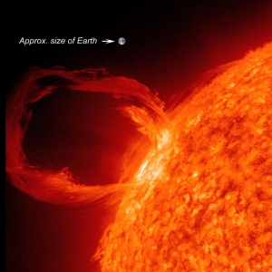 Выброс массы на Солнце (nasa.gov)