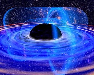 Черная дыра с аккреционным диском в видении художника (wikipedia.org)