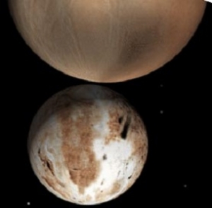 Изображение Плутона и Харона, возможно, двойной системы (cfa.harvard.edu)