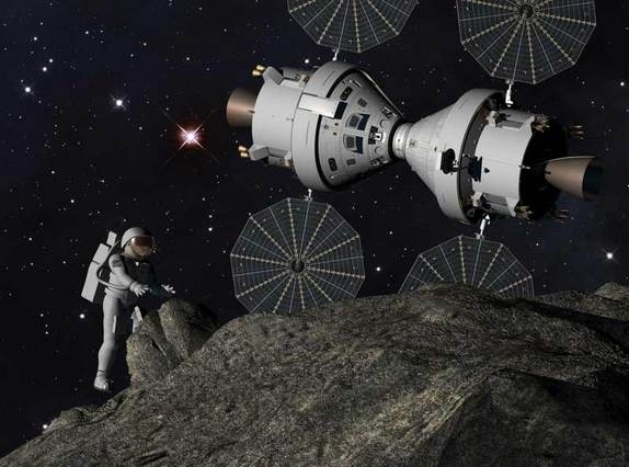 Высадка на астероид (изображение - https://www.space.com)