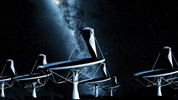 Рисунок будущих основных телескопов SKA (space.com)