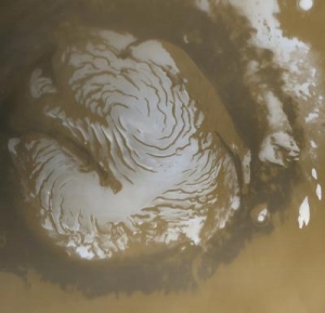 Шапка на северном полюсе Марса (sciencedaily.com)
