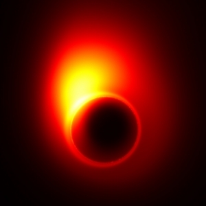 Моделирование искривления изображения потока около черной дыры (web.mit.edu)