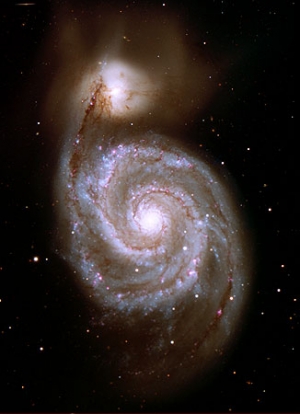 Галактика Водоворот (M51) и её спутник NGC 5195 (wikipedia.org)