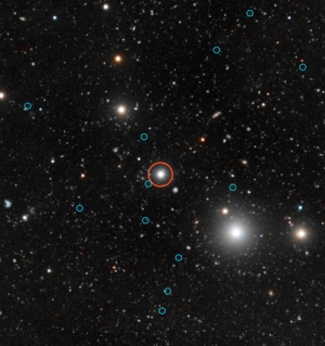 Квазар и темные галактики, освещенные его излучением (kavlifoundation.org)