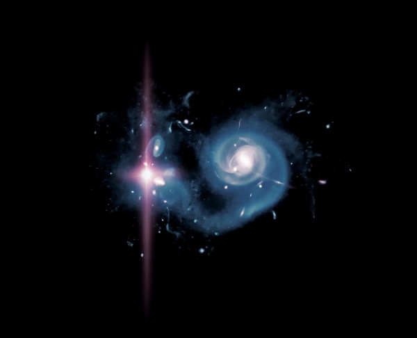 Моделирвоание галактики со сверхяркой сверхновой (space.com)