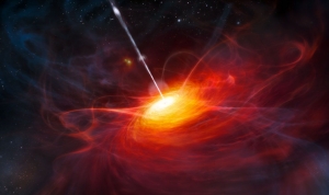 Рисунок квазара (space.com) Рисунок квазара (space.com)