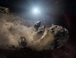 Разрушение астероида (newscientist.com)