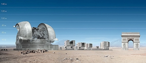 E-ELT, обсерватория в пустыне Атакама, Триумфальная арка (Фото — nicolasdorvalbory)