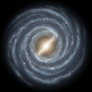 Примерный вид Млечного пути вне плоскости галактики (sciencedaily.com)