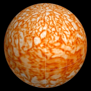 Вариация температур в модели Солнца (space.com)