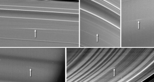 Следы метеороидов в кольцах Сатурна (nasa.gov)