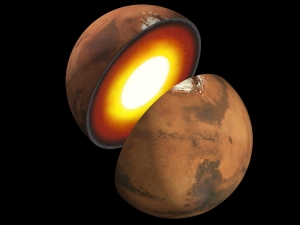 Рисунок внутреннего строения Марса (space.com)
