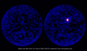 Снимок галактического полюса до и после вспышки (nasa.gov)