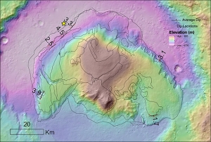 Топографическая карта горы (princeton.edu)