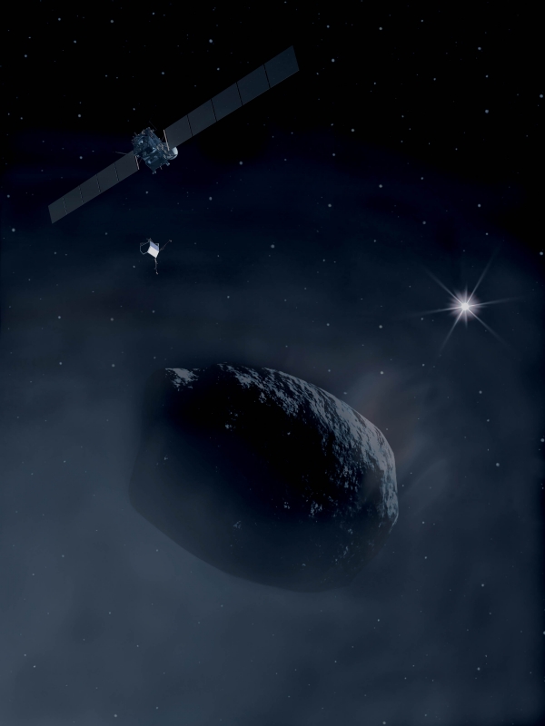 Розетта приближается к комете (рисунок - esa.int) Розетта приближается к комете (рисунок - esa.int)