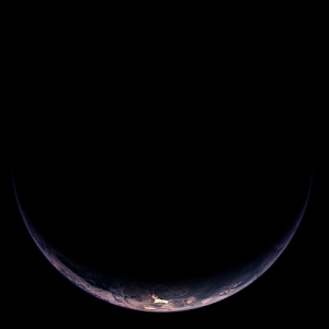 Снимок Земли, полученный Розеттой (фото - esa.int)