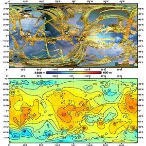 Топографическая карта Титана (jhuapl.edu)