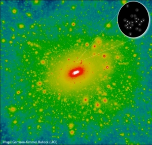 Место галактики в модели гало темной материи (space.com)