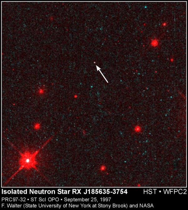 Нейтронная звезда RX J185635-3754 (wikipedia.org)