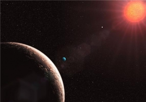Рисунок планеты около красного карлика (sciencedaily.com)