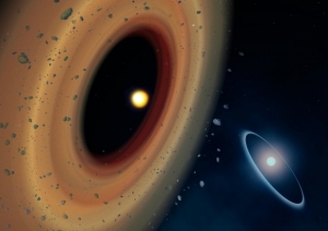 Рисунок двух протопланетных дисков (universetoday.com)