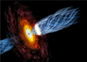 Потоки частиц, вырывающиеся практически из черной дыры (space.com)