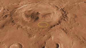Место посадки марсохода Curiosity в кратере Гейла (nasa.gov)