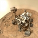 Марсоход Curiosity празднует год на красной планете.