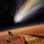 Метеорный поток на Марсе
